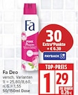 Deo von Fa für 1,29 € bei EDEKA im Angebot Deo von Fa im aktuellen EDEKA Prospekt