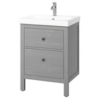 Waschbschr+Schubladen/Waschb/Mibatt grau 62x49x89 cm Angebote von HEMNES / ORRSJÖN bei IKEA Freiburg für 269,00 €