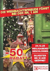 Möbelzentrum Pforzheim Möbel & Einrichtung Prospekt der aktuellen Woche mit 20 Seiten, gültig von 12.12.2025 bis 03.01.2026, in Illingen und Umgebung Aktueller Möbelzentrum Pforzheim Möbel & Einrichtung Prospekt in Illingen und Umgebung, "Weihnachten-Spezial" mit 20 Seiten, 12.12.2025 - 03.01.2026
