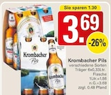 Pils Angebote von Krombacher bei WEZ Bad Oeynhausen für 3,69 €