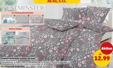 Kissenbezug und Bettbezug im Angebot bei Penny in Brandenburg Kissenbezug und Bettbezug Angebote von Westminster bei Penny Brandenburg für 5,99 €