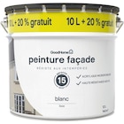 Peinture(d) façade GoodHome Classique blanc lisse 10L +20% gratuit - GoodHome en promo chez Castorama Vénissieux à 34,90 €