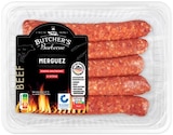 Merguez Rinder-Bratwurst Angebote von Butcher’s Barbecue bei REWE Weimar für 3,99 €