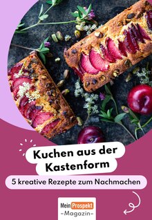 Rezepte Prospekt Kastenkuchen mit 1 Seite