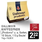 Prodomo Kaffeepads Angebote von Dallmayr bei E center Ratingen für 2,22 €
