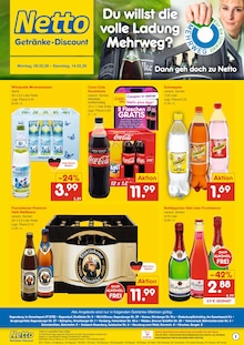 Getränke im Netto Marken-Discount Prospekt "DER ORT, AN DEM DU IMMER AUSGEZEICHNETE PREISE FINDEST." mit 2 Seiten (Regensburg)