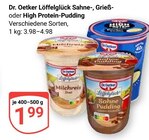 Löffelglück Sahne-Pudding Angebote von Dr. Oetker bei GLOBUS Neubrandenburg für 1,99 €