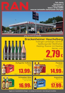 Bier im aktuellen RAN Prospekt (Ludwigsburg) Bier im RAN Prospekt "RAN" mit 2 Seiten (Ludwigsburg)