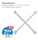 Autozubehör im V-Markt Prospekt Kreuzschlüssel im aktuellen V-Markt Prospekt für 7,99 €