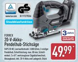 20-V-Akku-Pendelhub-Stichsäge von FERREX für 49,99 € bei ALDI Nord im Angebot 20-V-Akku-Pendelhub-Stichsäge von FERREX im aktuellen ALDI Nord Prospekt