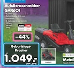 Aufsitzrasenmäher GAR601 im Angebot bei Netto Marken-Discount in Krefeld Aufsitzrasenmäher GAR601 Angebote bei Netto Marken-Discount Krefeld für 1.049,00 €