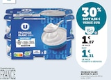 Fromage blanc nature 3% mg - U - U Express à Montreuil Fromage blanc nature 3% mg - U en promo chez U Express Montreuil à 1,31 €