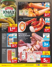 Mettwurst im Netto Marken-Discount Prospekt "Aktuelle Angebote" mit 50 Seiten (München)