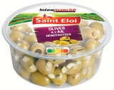 Olives Vertes à l'Ail Dénoyautées - SAINT ELOI en promo chez Intermarché Hyper Olives Vertes à l'Ail Dénoyautées - SAINT ELOI dans le catalogue Intermarché Hyper