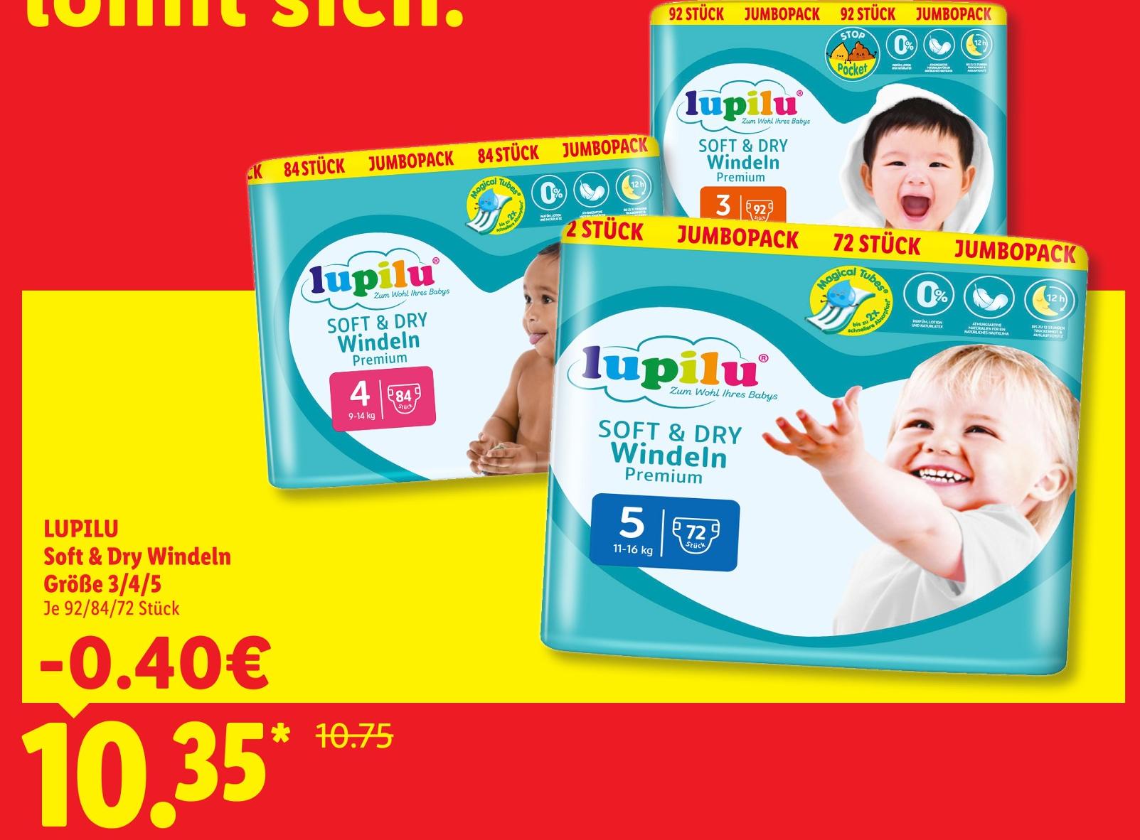 Soft & Dry Windeln Größe 5