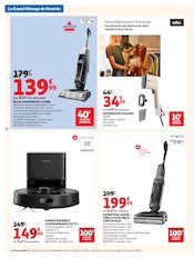 Promos Aspirateur Balai dans le catalogue "LE GRAND MÉNAGE DE RENTRÉE" de Auchan Hypermarché Aspirateur Balai en promo dans le catalogue Auchan Hypermarché à la page 30