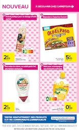 Prix et réduction Old El Paso dans le prospectus Carrefour en cours Offre Old El Paso dans le catalogue Carrefour du moment à la page 13