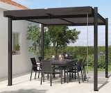 Pergola bioclimatique autoportée 3,95 x 2,41 m en aluminium et acier gris - Fred - Castorama à Ermont Pergola bioclimatique autoportée 3,95 x 2,41 m en aluminium et acier gris - Fred en promo chez Castorama Ermont à 1 249,90 €