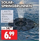 SOLAR-SPRINGBRUNNEN bei Wreesmann im Prospekt "" für 6,99 €
