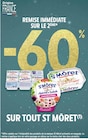 Promo -60% remise immédiate sur le 2ème sur tout St Môret à  dans le catalogue Intermarché à Crest