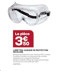 Lunettes-masque de protection incolore dans le catalogue Gedimat