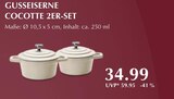 GUSSEISERNE COCOTTE 2ER-SET im V-Markt Prospekt GUSSEISERNE COCOTTE 2ER-SET von Käfer im aktuellen V-Markt Prospekt für 34,99 €
