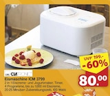 famila Nordwest Syke - Eismaschine ICM 3799 Angebot im Prospekt Eismaschine ICM 3799 bei famila Nordwest im Syke Prospekt für 80,00 €