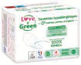 Serviettes hygiéniques ou protège-lingeries - Love & Green en promo chez Super U Serviettes hygiéniques ou protège-lingeries - Love & Green dans le catalogue Super U