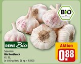 Knoblauch im Angebot bei REWE in Moers Knoblauch Angebote von REWE Bio bei REWE Moers für 0,88 €