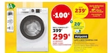 Lave-linge frontal 8 kg - Hotpoint en promo chez Hyper U Vitré à 299,00 €