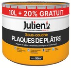 Sous-couche acrylique plaques de plâtre cartonnées - JULIEN - Castorama à Saint-Cloud Sous-couche acrylique plaques de plâtre cartonnées - JULIEN en promo chez Castorama Saint-Cloud à 59,90 €
