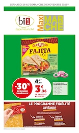 Prospectus Bi1, "bi1 supermarché Maxi MARCHÉ" à Châtillon-sur-Seine et alentours, 18 pages, 18/11/2025 - 30/11/2025 Catalogue Bi1 "bi1 supermarché Maxi MARCHÉ" à Châtillon-sur-Seine et alentours, 18 pages, 18/11/2025 - 30/11/2025