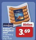 combi Diepholz - Krakauer oder Geflügelbratwurst Angebot im Prospekt Krakauer oder Geflügelbratwurst bei combi im Diepholz Prospekt für 3,69 €
