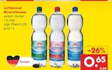 Aktuelles Mineralwasser Angebot bei Netto Marken-Discount in Cottbus ab 0,65 €