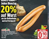 Zarte Wiener Würstchen von Bauern Gut für 0,90 € bei EDEKA im Angebot Zarte Wiener Würstchen von Bauern Gut im aktuellen EDEKA Prospekt