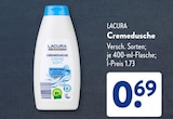 Cremedusche von Lacura im aktuellen ALDI SÜD Prospekt für 0,69 €