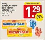 Butter-, Vollkorn- oder Körner Balance Toast im Angebot bei WEZ in Bad Oeynhausen Butter-, Vollkorn- oder Körner Balance Toast Angebote von Harry bei WEZ Bad Oeynhausen für 1,29 €