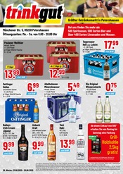 Aktueller Trinkgut Discounter Prospekt in Hebertshausen und Umgebung, "Größter Getränkemarkt in Petershausen" mit 4 Seiten, 23.06.2025 - 28.06.2025