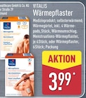 Wärmepflaster im ALDI Nord Prospekt Wärmepflaster von Vitalis im aktuellen ALDI Nord Prospekt für 3,99 €