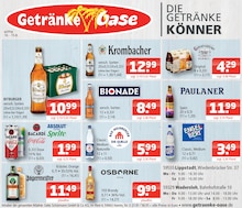 Krombacher im Getränke Oase Prospekt "Aktuelle Angebote" mit 1 Seiten (Lippstadt)