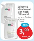 Flüssig Waschemulsion Nachfüllbeutel von Sebamed im aktuellen budni Prospekt