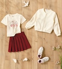 Tee-shirt manches courtes fille - GEMO en promo à 3,99 € chez Intermarché Super Tee-shirt manches courtes fille - GEMO dans le catalogue Intermarché Super