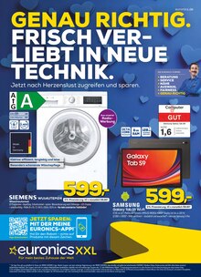 EURONICS Schwalmtal, Vogelsbergkreis Prospekt "GENAU RICHTIG. FRISCH VERLIEBT IN NEUE TECHNIK." mit 14 Seiten