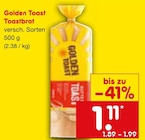Toastbrot im Angebot bei Netto Marken-Discount in Filderstadt Toastbrot Angebote von Golden Toast bei Netto Marken-Discount Filderstadt für 1,11 €