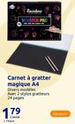 Carnet à gratter magique A4 à 1,79 € dans le catalogue Action