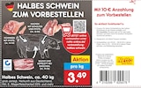 HALBES SCHWEIN ZUM VORBESTELLEN Angebote von Netto Marken-Discount bei Netto Marken-Discount Bocholt