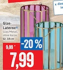 Glas-Laterne im Angebot bei Kaufhaus Stolz in Schwerin Glas-Laterne Angebote bei Kaufhaus Stolz Schwerin für 7,99 €
