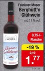Aktuelles Berghütt'n Glühwein Angebot bei Zimmermann in Oldenburg ab 1,77 €