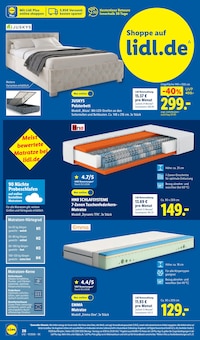Bett im Lidl Prospekt "LIDL LOHNT SICH" mit 68 Seiten (Braunschweig)