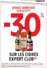 Promo -30% de remise immédiate sur le 2ème sur les Cidres EXPERT CLUB à  dans le catalogue Intermarché Hyper à Morteau